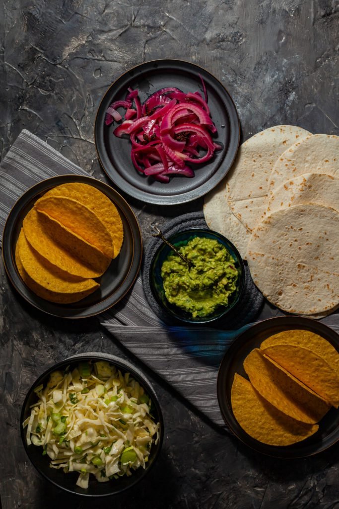 Beef and Pork Tacos Condiments