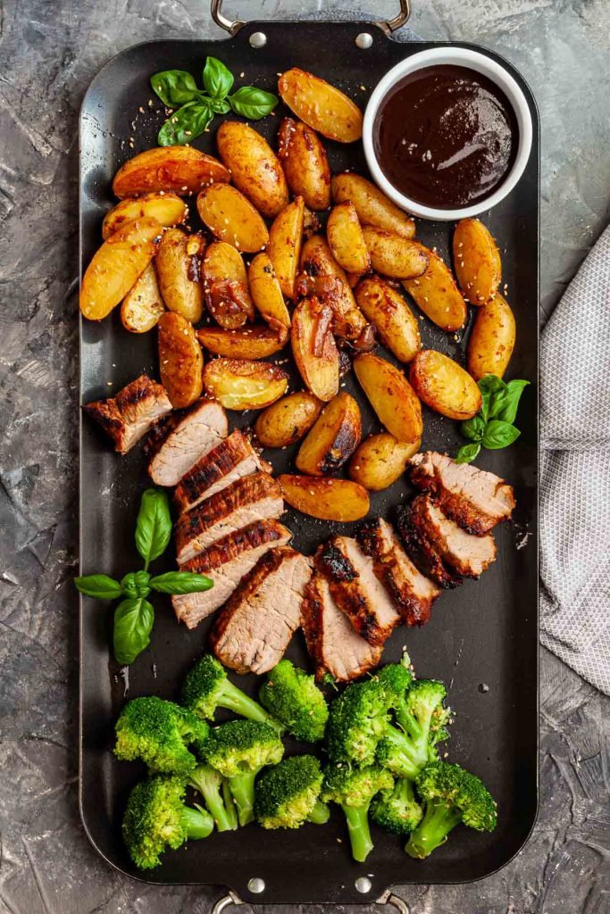 Asian marinated grilled pork tenderloin