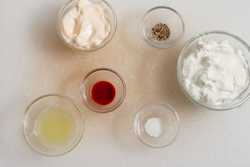 Spicy Mayo ingredients for fish tacos