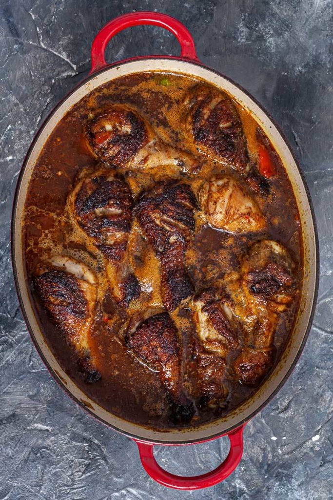 Honey Roasted Chicken Drumsticks with vegetables couscous